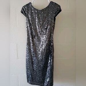Calvin Klein Sequined Dress, Black, Size 2, NWT, Originally $134